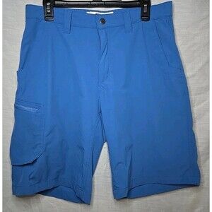 Mountain Khakis Relaxed Fit M's Cruiser, Sz 33X11 Blue Spandex Cargo Shorts